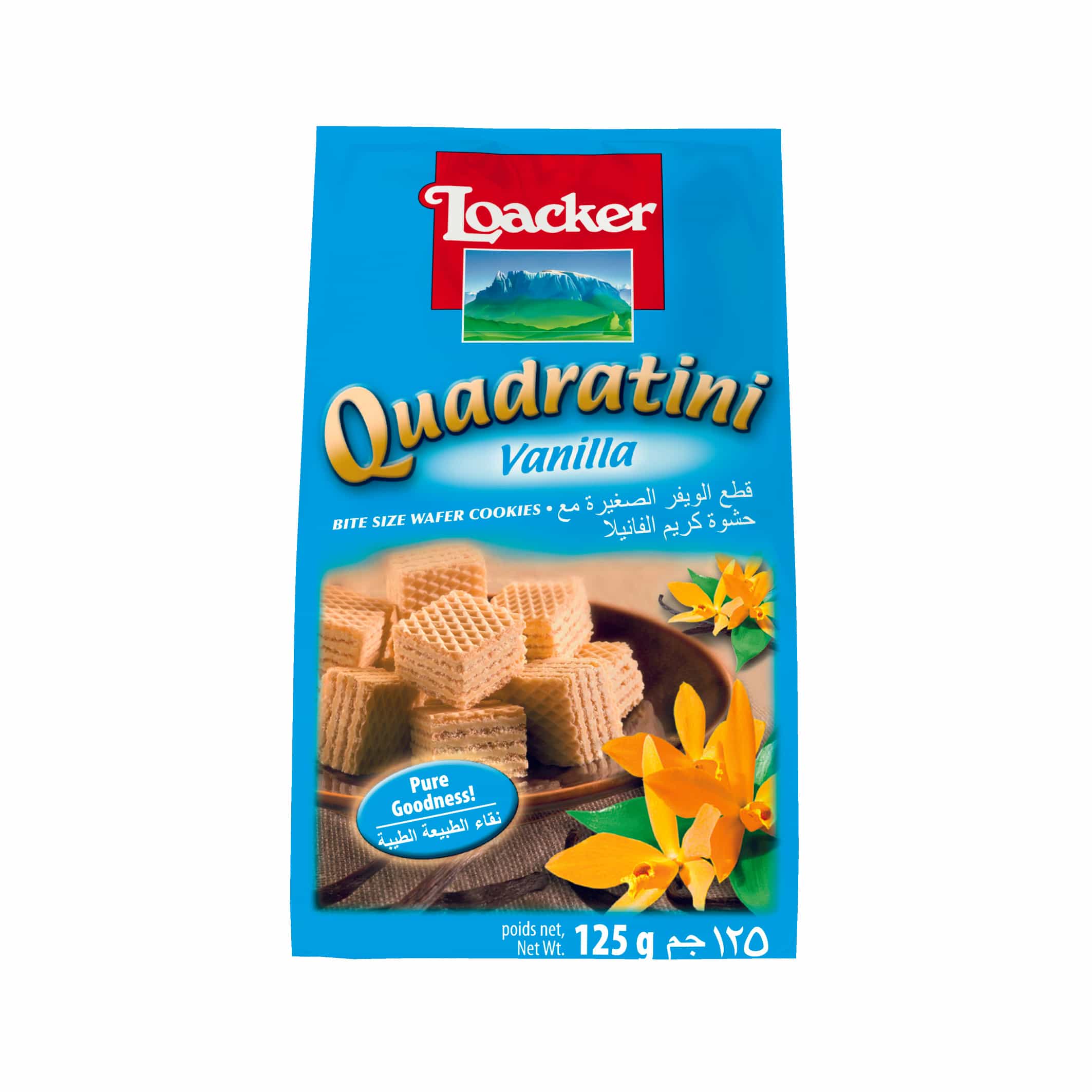 Loacker Quadratini Vanille (Vanilla) 125G 1