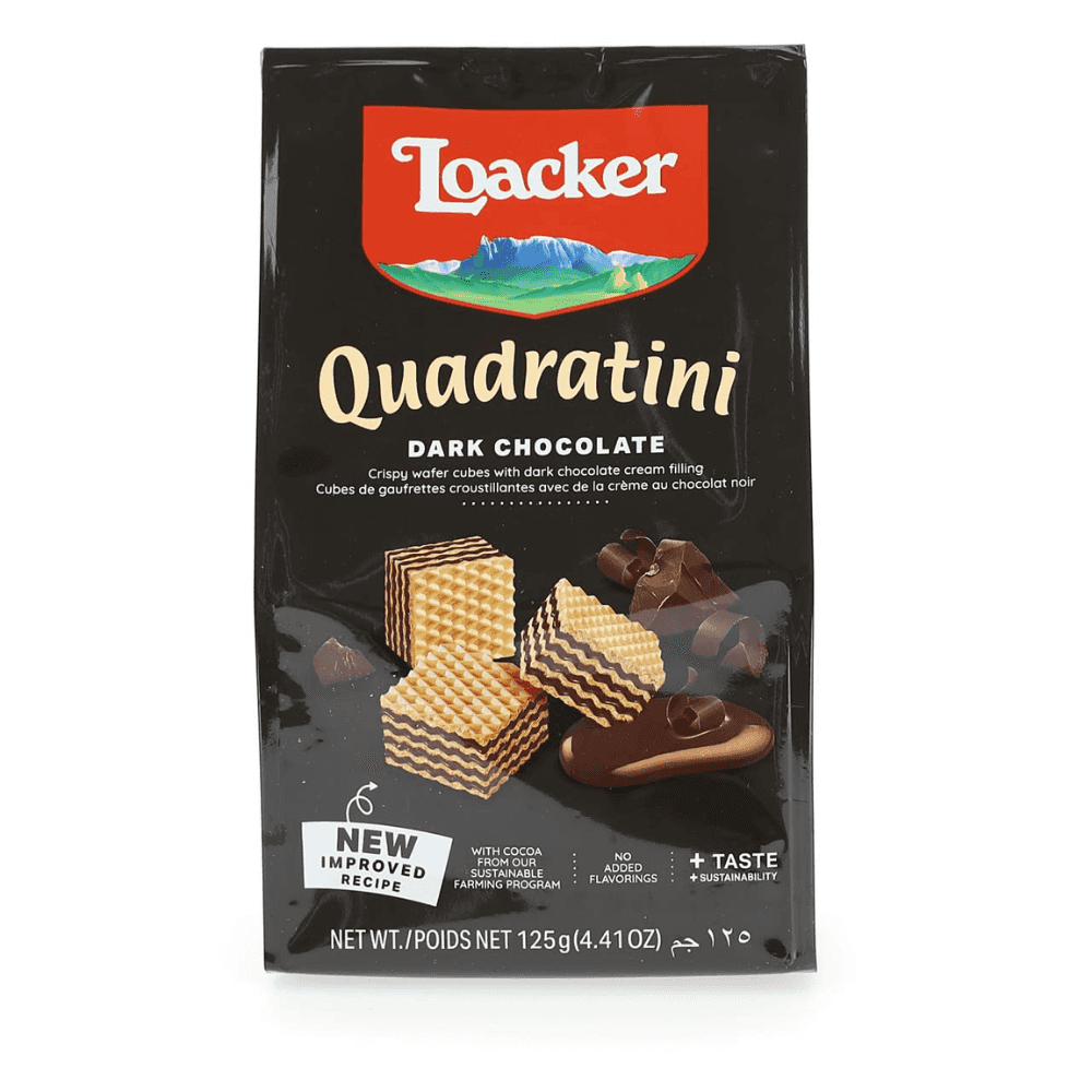 Loacker Quadratini Dark Chocolate 125G 1