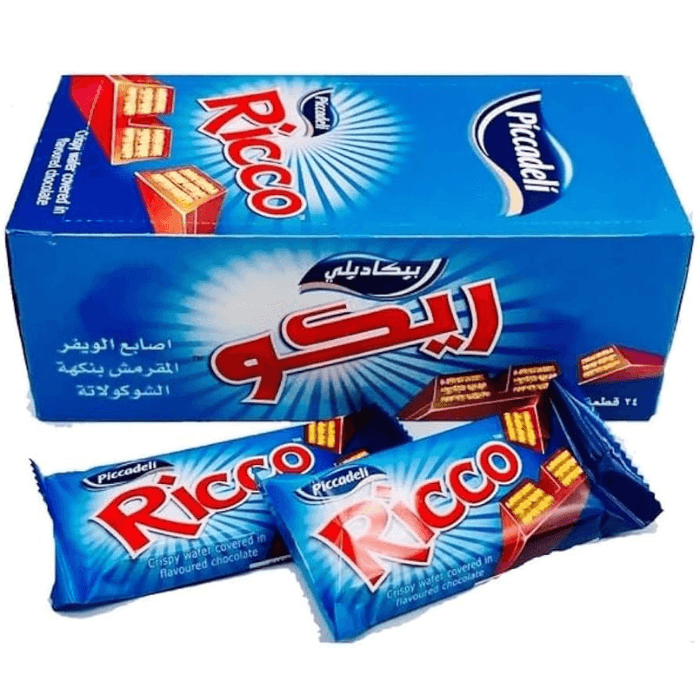 Piccadeli Ricco Crispy Two Finger Wafer 18.5Gm x 24 Box